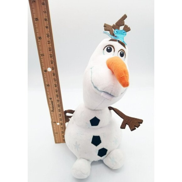 Disney Frozen Olaf Plush Toy With Bruni On Antlers 8 Inches Movie Merchandise - Picture 2 of 9